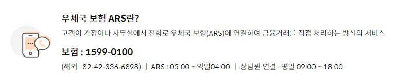우체국 고객센터 ARS 전화번호 안내